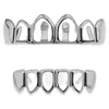 Nuevos Artículos de Venta Caliente Transfronterizos de Amazon Coloridos Galvanizados Hip-Hop Brackets Dentales Huecos Personalizados Modernos Accesorios de Dientes Falsos de Metal