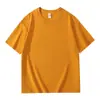 Camiseta de Algodón Puro 200g para Hombre de Manga Corta Verano Alta Calidad Moderno Holgado Casual Color Sólido Cuello Redondo Versátil Top de Media Manga