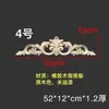 Talla en Madera Dongyang Madera Maciza Estilo Europeo Adorno Talla en Madera Estilo Francés Panel Floral Mueble Puerta de Gabinete Tira Larga Moldura de Puerta Panel Floral Largo