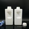 Botella cuadrada con asa de 1000 ml botella cuadrada de plástico sub-botella de líquido botella de látex botella de plástico de pared con línea de escala 1L