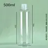 Fábrica de Origem Garrafas Plásticas Transparentes com Tampa Flip-Top Tampa Borboleta de PET Garrafas de Apertar Garrafas Dispenser Cosmético Grandes Quantidades em Estoque