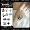 Colección Serie Dorso de la Mano: Pegatinas de Tatuaje Herbales, Impermeables, de Larga Duración, Tatuajes de Jugo, Semipermanentes, No Reflectantes para el Dorso de la Mano