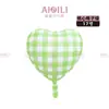 Globos de Papel de Aluminio a Cuadros con Forma de Corazón de 17 Pulgadas Transfronterizos Decoración de Atmósfera para Fiesta San Valentín Bodas Camping