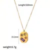 Estilo Ins Color Celebridad de Internet Zirconia Collar para Mujer Todo Fósforo Acero de Titanio Oro 18K Cadena para Clavícula