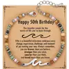 Pulsera de Cuentas Transfronteriza de Aliexpress con Tarjeta Pulsera Creativa Regalo de Cumpleaños para Novia Hermana Amistad Venta al por Mayor