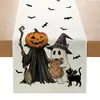 Amazon Caminho de Mesa Halloween Estilo Abóbora Caveira Morcego Fantasma Decoração de Festa de Feriado Pano de Caminho de Mesa