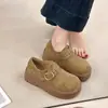 Zapatos Birkenstock de Alta Venta Totalmente Cerrados para Aumentar la Altura para Mujer 2026 Nuevos Mocasines Retro Slip-on de Otoño Suela Suave Zapatos Individuales Birkenstock