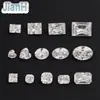 Zircônia Irregular Geométrica com Base Banhada, Zircônia com Fundo Pontiagudo, Strass Brilhantes Multifacetados para Nail Art DIY, Cristal Sintético Zircônia