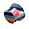 Sombrero de Pescador de Rayas Arcoíris Transfronterizo Sombrero de Copa Plana con Visera Parasol de Doble Cara Sombrero Versátil para Viajes al Aire Libre para Hombres y Mujeres