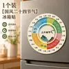 Nuevas pegatinas magnéticas para refrigerador con los 24 términos solares, decoraciones acrílicas culturales y creativas de estilo chino para uso doméstico, encarnando la tendencia de la estética china moderna