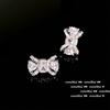 Collar con gemas y arcoíris de sombra de agua de lago, diseño LULU, pendientes con corte de circonita y arco bañados en oro de 18 quilates