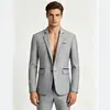 Blazer cruzado de un botón para hombre de comercio exterior, estilo coreano moda juvenil casual con bloques de color ajustado chaqueta de un solo pecho para hombre