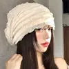 Gorro de invierno con forro polar para hombre y mujer, gorro holgado cálido, gorro de punto a prueba de viento estilo callejero, turbante para deportes al aire libre y ciclismo
