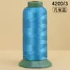 Ventas Directas de Fábrica Hilo de Coser de Alta Resistencia 420D Bolsa de Rollo Grande Hilo de Coser Colorido Hilo de Nylon Industrial para Ropa