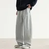 Pantalones Casuales de Pierna Ancha para Hombre, Nueva Marca de Tendencia Primavera/Otoño, Pantalones Deportivos Versátiles Rectos Holgados, Tallas Grandes