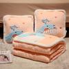 Colcha de travesseiros Dual-use Office Nap Nap Car Blanket Two-in-One Car Pillow Girls Sleeping Car