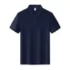 Nova camisa polo de manga curta com lapela masculina e feminina camisa cultural corporativa macacão camiseta camiseta de campanha publicitária logo estampado