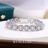 Inversamente Amor Ci Cheng Estilo Igual Pulseira de Gelo Açucarado Totalmente Cravejada, Pulseira Zircônia Hip-Hop Unissex, Joias Tendência de Alta Qualidade Europeias e Americanas