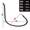 Weihai equipamento de pesca ROC Luya anzol WACKY invertido anzol estrutura de verme macio 4#-2/0# granel/10 peças/50 peças