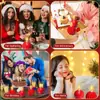 Vila de Natal Velas para Baile Lanternas Personalizadas Velas Redondas Sem Cheiro Produção Velas em Formato de Desenho Animado Decoração