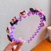 Banda para el cabello con textura de fideos de burbujas Sanrio para niñas que no se ata la cabeza, linda banda para el cabello de princesa con diseño de viento, banda para el cabello antideslizante con dibujos animados de colores