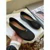 Zapatos Planos Pequeños Redondos de Piel de Vaca de Primera Capa Zapatos Versátiles sin Cordones Boca Baja Suela Suave Estilo Hada Zapatos de Abuela Suaves Mocasines para Mujer