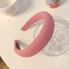 Diadema de Estilo Fresco de Lujo Ligero, Diseño de Esponja Fina, Accesorio para el Cabello de Gama Alta, Diadema de Colores para Mujeres, Venta al por Mayor, Diadema de Corona Alta para Lavarse la Cara