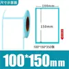 Papel Térmico Plegable 100X100 a Prueba de Tres Cosas Epacket Zto Yto Sto Express Papel para Impresión de Etiquetas Térmicas