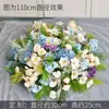 Centro de Mesa Redondo Grande para Hotel, Decorações de Mesa com Flores Artificiais e Naturais, Arranjos Florais de Luxo Leve