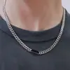2025 Sudadera de Gama Alta de Nicho Collar Accesorios de Marca de Moda Cadena Cubana para Hombre Cadena Lisa para Hombre Regalo para Novio