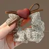 Laço de Cabelo de Renda Doce, Scrunchie de Luxo Estilo Coreano, Laço de Cabelo Extra-Grande para Coque, Corda de Cabelo para Rabo de Cavalo, Acessório de Cabelo