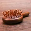 Peine de Masaje con Cojín de Aire Redondo Pequeño de Dibujos Animados Peine de Sándalo de Meridianos de Belleza para Niñas con Patrones Personalizables para Soporte de Pruebas