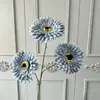 Flores de Crisantemo Artificiales para Arreglo de Escena DIY Materiales de Flores Falsas Arte Floral Girasoles Decoración de Sala de Estar Mesa de Comedor Flores