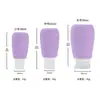 Botellas Reutilizables de Silicona para Viaje para Gel de Ducha y Champú, Botellas Reutilizables de Silicona, Botellas Portátiles para Exteriores que Pueden Contener Perfume