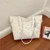 Bolso de Viaje de Gran Capacidad Estilo Coreano Bolso de Mano para Mujer 2026 Nuevo Estampado Bolso Tote Simple de un Solo Hombro para Debajo del Brazo