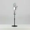 Adereços de Modelo de Mão Galvanizados Suporte de Exibição de Joias Modelo de Mão Falso Rack de Exibição de Vitrine de Loja de Roupas Suporte de Luvas Decoração