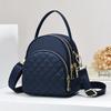 [Explosões Online] Nova Bolsa Pequena de Tecido Oxford Três Camadas Durável Bolsa Transversal Feminina Estilo Coreano Grande Capacidade Bolsa para Celular