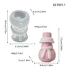 Novo Molde de Silicone de Boneco de Neve Usando Chapéu de Natal e Cachecol para Vela Aromática Artesanal DIY e Enfeite de Gesso