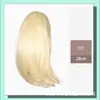Presilha de alto rabo de cavalo com fivela interna peruca Feminina Cabelo liso curto e leve micro ondulação pequena presilha curta fivela interna rabo de cavalo peruca atacado
