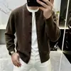 Cárdigan de Punto de Lana Merino Lujo Ligero para Hombre 2026 Otoño Nueva Moda Casual Versátil Chaqueta Suéter Hombre Venta al por Mayor