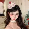 Pinza para el Cabello de Pastel de Cereza Lindo de Año Nuevo, Pinza para Flequillo de Chica Estilo Coreano, Accesorio para el Cabello Atmosférico para Fotos de Cumpleaños, Adorno para la Cabeza de Navidad