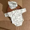 Roupas de Bebê, Macacões para Recém-Nascidos, Primavera e Outono, Macacão de Manga Longa 100% Algodão para Todas as Estações, Macacão Estilo Monge Borboleta, Confortável para Bebês