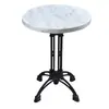 Mesa de Comedor Francesa Restaurante Occidental Mesa de Mármol de Roca Cafetería Tienda de Té con Leche Balcón Jardín Mesa y Silla de Ratán para Exteriores