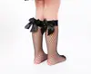 Calcetines de lazo para niños europeos y americanos, calcetines de malla de terciopelo, calcetines negros de media pantorrilla, calcetines de princesa, calcetines de red, fabricantes
