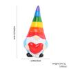 Navidad Arcoíris Muñeco sin Rostro Resina Adornos de Enano Amor Arcoíris Enano de Barba Blanca Decoraciones para el Hogar