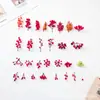 Accesorios de Frutas Rojas del Fabricante, Flores Artificiales Rojas, Cubo de la Fortuna, Frutos de Acebo, Arreglos Florales, Bayas Artificiales para el Festival de Primavera, Accesorios Decorativos