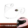 Viseira de Capacete Fechado Completo Viseira de Capacete de Moto Elétrica Tampa de Viseira Máscara de Vidro para Para-brisa à Prova de Vento