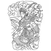 Pegatinas de Tatuaje de Jugo de Hierbas de Cobertura Total Transfronterizas para Hombres y Mujeres, Impermeables, de Larga Duración, No Reflectantes, Semipermanentes, No Extraíbles