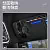 Nuevo tarjetero universal para parasol de coche para todas las estaciones, conveniente para el almacenamiento, simple y elegante, para el lado interior del parasol