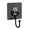 Gancho sin costuras Adhesivo fuerte Sin taladro Gancho transparente Gancho metálico de carga Ganchos adhesivos para pared de cocina y baño Venta al por mayor